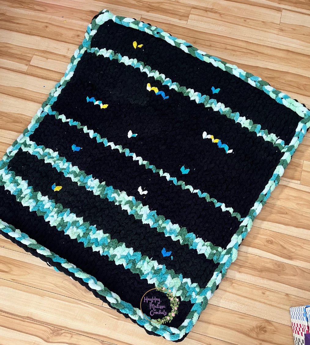 Teal at Midnight Blanket