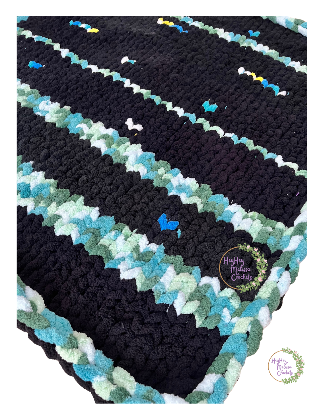 Teal at Midnight Blanket
